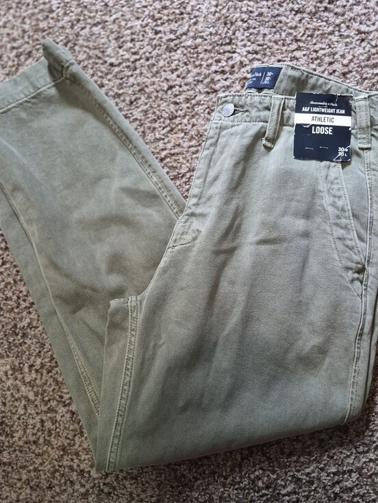 Abercrombie & Fitch Other - NWT Abercrombie & Fitch Athletic Loose Fit Pants - Olive Green Size 30X30